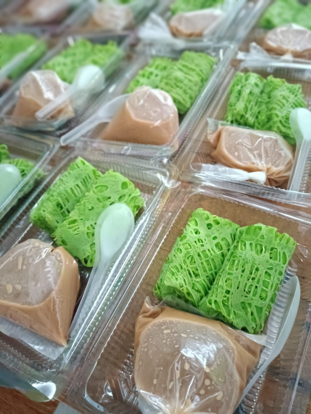Roti Jala Kuah Durian